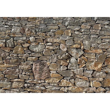 Brewster Home Fashions Brewster Home Fashions 8-727 Stone Wall Wall Mural - 100 in. 8-727